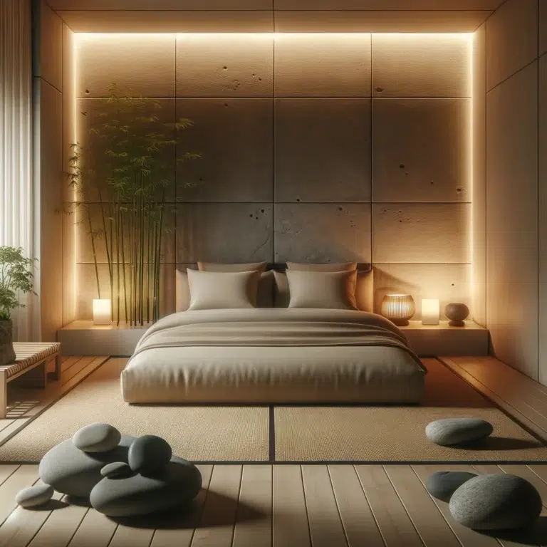 cama en el suelo